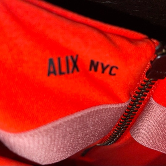 ALIX NYC Red Orange Eminem Dress size Large NWOT - Picture 7 of 7